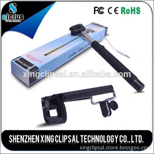 2015 hot sale new products selfie stick, wired selfie stick, private label
